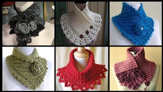 Much Impressive Designs For Stylish Ladies Of Crochet Cowl Crochet Scarf Crochet Neck Warmers Design [upl. by Ahsiemat]