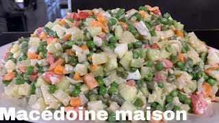 Macédoine de légumes avec sa mayonnaise faite maison 🇨🇮🌍 super appétissante [upl. by Anayeek]