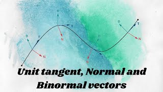 Calculus II Unit Tangent Unit normal and Binormal vectors [upl. by Barhos]