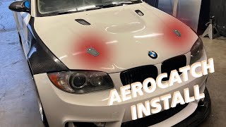 How to install hood pins and which ones to choose Aerocatch vs Sparco [upl. by Donnenfeld]