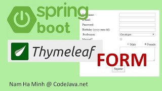 Spring Boot Thymeleaf Form Handling Tutorial [upl. by Anytsirhc]