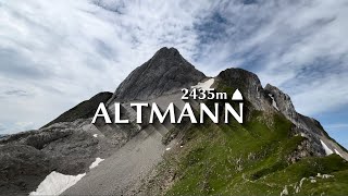 Altmann Alpstein 2435m 13 August 2024 [upl. by Ardnauqal]