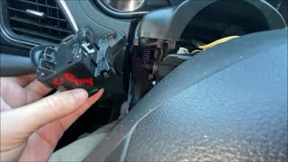 Replacing the Multifunction Blinker switch on a 2014 Chrysler 200 [upl. by Delsman]