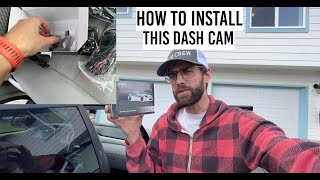 ★★★★★ How to install the CHORTAU dash cam [upl. by Znieh678]