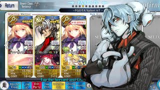 FGO TA Salieri FLO 6Turn Close Servant Party CQ Water Monsters Crisis [upl. by Heuser]