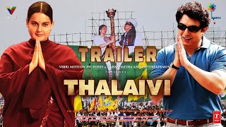 Thalaivi Official Trailer  Kangana Ranaut  Arvind Swamy  AL Vijay  Jayalalitha Biopic Movie [upl. by Earased937]