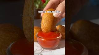 Trending recipe of potato bread roll shorts crispy recipe bread samosa [upl. by Lucienne671]