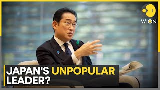 Japanese PM Kishida support rate tanks Kishida loses public support  WION [upl. by Lilybelle]