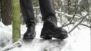 Russian Jackboots in winter  Юфтевые сапоги зимой [upl. by Oiril]