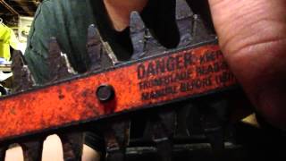 How to sharpen electric hedge trimmers [upl. by Merlin440]