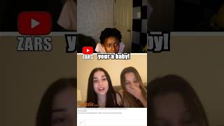 Baby face PRANK on Omegle shorts [upl. by Nyrehtac609]