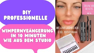 DIY Wimpernverlängerung selber machen wie im Studio [upl. by Nevanod]