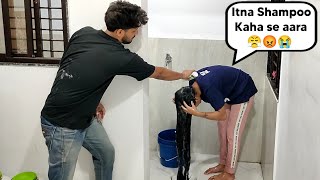 Shampoo Prank On Girlfriend Super Funny Reactions 🤣😂  Revenge Prank On Girlfriend  Shampoo Prank [upl. by Atikehs]