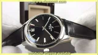 Zenith 03202067021C493 Captain automatic Central second black dial [upl. by Sredna]