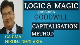 GOODWILL VALUATION CAPITALISATION METHODLOGICAL AND CONCEPTUAL WAYBY CACMANIKUNJ DHOLAKIA [upl. by Milty]