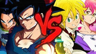 Goku e Androide 17 VS Meliodas e Gowther  Combate de Rimas  Part Snow Beats [upl. by Newman865]