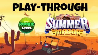 ROOKIE PLAYTHROUGH  Summer Major 2021  Wiseacre Ranch  Golf Clash Tips [upl. by Allerie]