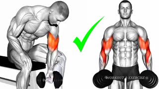 BICEPS HOME DUMBBELL WORKOUT  ARMS WORKOUT WITH DUMBBELLS [upl. by Koa725]