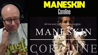 Måneskin  Coraline SANREMO 2022 LIVE AUDIO con orchestra Reaction [upl. by Lakin]