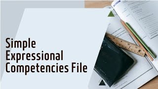 Simple Expressional Competencies File SEC Files for BEd Students Bedstudents sec [upl. by Sirah]