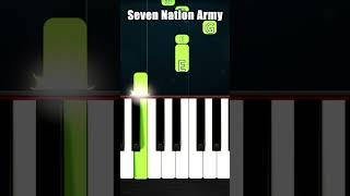 The White Stripes  Seven Nation Army  EASY Piano Tutorial [upl. by Hurst]