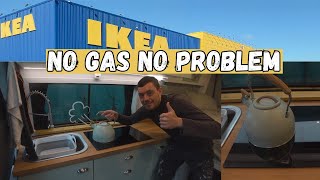 Cooking On Electric  IKEA dual Induction Hob In My Campervan [upl. by Enomsed]