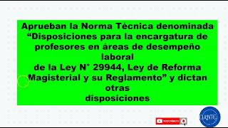 NUEVO ENCARGATURAS 2023 RESOLUCIÓN VICEMINISTERIAL N° 1652022MINEDU [upl. by Winser83]