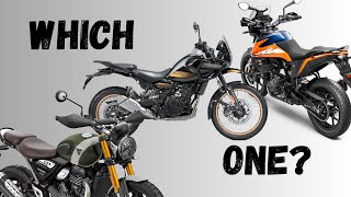 RE Himalayan 450 vs Triumph Scrambler 400X vs KTM ADV 390 X Test ride impressions  I bought one [upl. by Danelle]