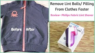 Best Way To Remove Lint From Clothes  Philips Fabric Shaver [upl. by Vernice]