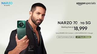 The NARZO 70 Pro 5G Launches  Flagship SONY IMX890 Camera Glass Design and 5G Speed [upl. by Ulda]