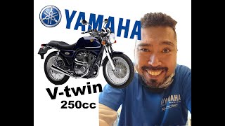 Yamaha SRV250 VTwin Cafe Racer Ride and History  English subtitle [upl. by Eiramanin]