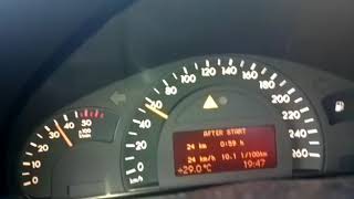 Mercedes W203 200 CDI acceleration 0140 kmh [upl. by Cynthie]