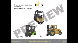 Preview  Standard Forklift Digital Training Aid in Spanish [upl. by Gayleen]