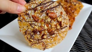 How to Make Chocolate Almond Florentines  Lace Cookie Recipe [upl. by Eisinger]