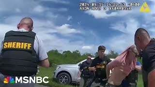 Body cam footage released of apprehension of suspect in apparent assassination attempt [upl. by Oirtemed]