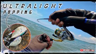 UL Ep 18 Ultralight Popping  Capung 762 Blue Spider  Shimano Sedona 1000s [upl. by Isdnyl]