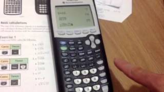 TI84 how to square root cube root exponent [upl. by Ttirb]