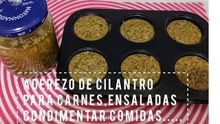 Aderezo de Cilantro para darle sabor a ensaladascarnes y condimentar comidas [upl. by Byrd]