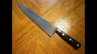 November 12 2017 Carbon Steel Chefs Knife Part 3 with steak and cheese plus vegetable tian [upl. by Alakam]