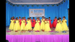 LKG GIRLS DANCENATIONAL NURSERY AND PRIMARY SCHOOLSEBATHIAHPURAMANNUAL DAY 2023DINGIRI PATTALAM [upl. by Ahsiekel]