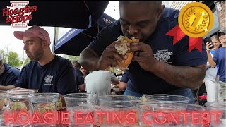 HOAGIE EATING CONTEST  Hoagies amp Hops  2024 [upl. by Ylrebmik]