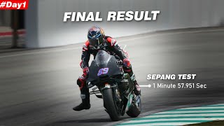 Sepang Test results  Day 1  MotoGP 2024 [upl. by Warden]