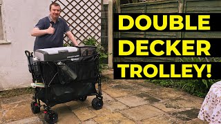 Sekey Double Decker Collapsible Wagon Review 440 Ibs [upl. by Snodgrass]