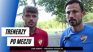 Trenerzy Michał Mikołajczyk i Daniel Wojciechowski po meczu z Dębem Dębno [upl. by Sheppard929]