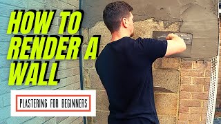 How To Render A Wall  COMPLETE BEGINNERS GUIDEFULL PROCESS [upl. by Hiller481]