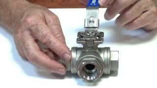 Series BLS  3 way T port stainless steel ball valve [upl. by Wyon556]