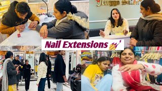 ਦਿਲ ਦਾ ਅਰਮਾਨ ਤਾਂ ਪੂਰਾ ਕਰ ਲਿਆ ਪਰ Nail 💅 extension in Salon by Pind Punjab de [upl. by Gertrud]