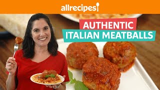 Easy amp Delicious Authentic Italian Meatballs  Allrecipes [upl. by Ayerhs680]