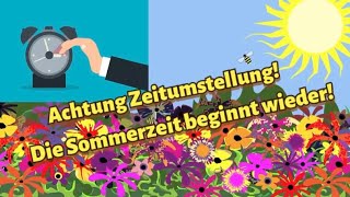 Zeitumstellung 2022 Die Uhr auf Sommerzeit umstellen am 27März 2022 Zeitumstellung Sommerzeit 2022 [upl. by Sibel]