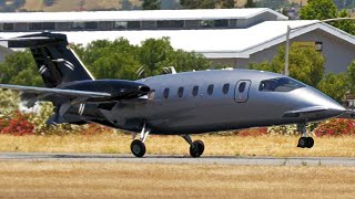 Piaggio P180 Avanti Landing and Tour [upl. by Heloise580]